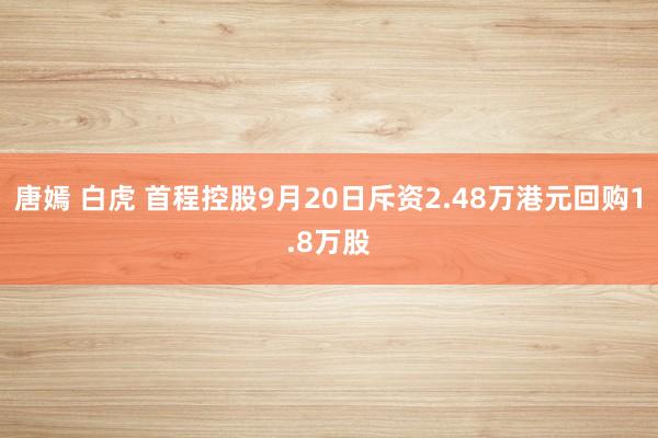 唐嫣 白虎 首程控股9月20日斥资2.48万港元回购1.8万股