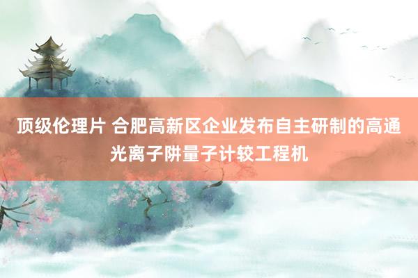 顶级伦理片 合肥高新区企业发布自主研制的高通光离子阱量子计较工程机