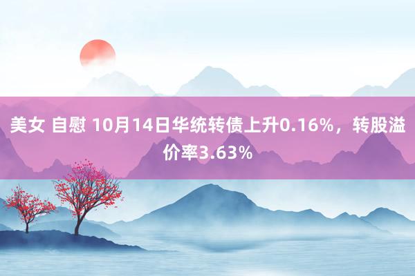 美女 自慰 10月14日华统转债上升0.16%，转股溢价率3.63%