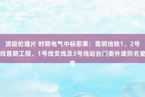 顶级伦理片 时期电气中标恶果：昆明地铁1、2号线首期工程、1号线支线及3号线站台门委外堤防名堂