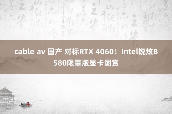 cable av 国产 对标RTX 4060！Intel锐炫B580限量版显卡图赏