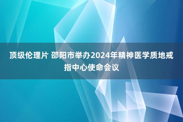 顶级伦理片 邵阳市举办2024年精神医学质地戒指中心使命会议