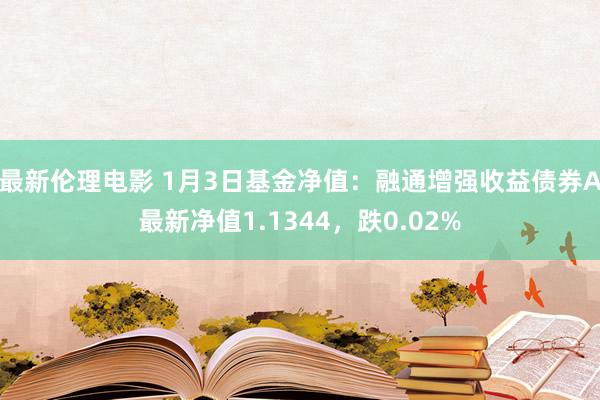 最新伦理电影 1月3日基金净值：融通增强收益债券A最新净值1.1344，跌0.02%