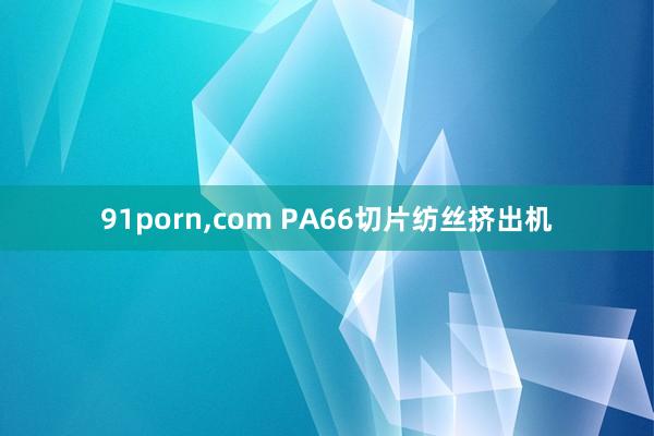 91porn,com PA66切片纺丝挤出机