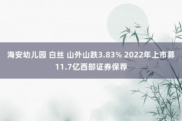 海安幼儿园 白丝 山外山跌3.83% 2022年上市募11.7亿西部证券保荐